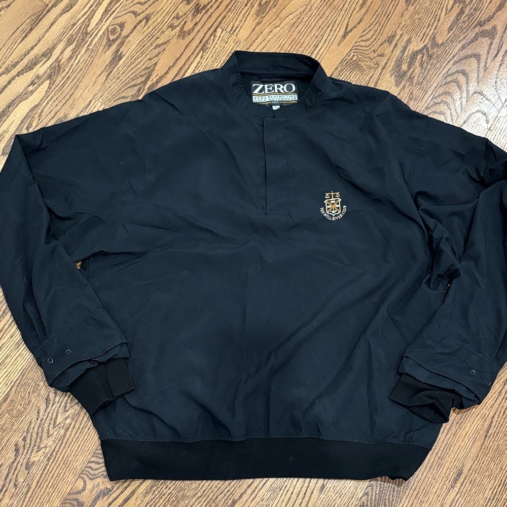 ZERO Restriction Black Windbreaker Pullover Jacket